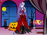 Флеш игра онлайн Одевалки Аниме с вампиром